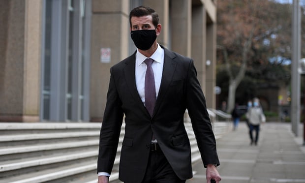 Ben Roberts-Smith leaves the federal court in Sydney, 23 June, 2021. 