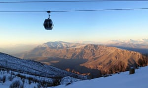 Iraq’s sole ski lift, at the Korek Mountain resort.