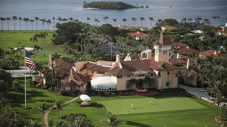 Aerial position of Mar-a-Lago