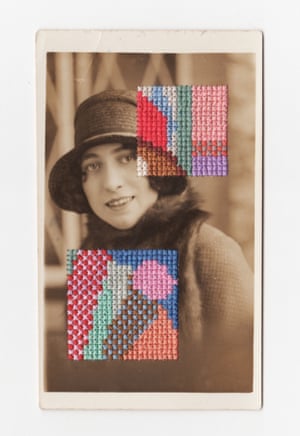 Woman with squares