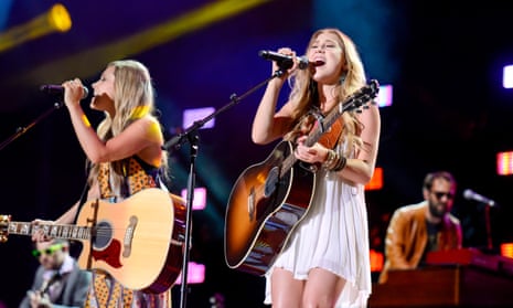 Nashville country music duo Maddie &amp; Tae performing in the city’s CMA Fest.