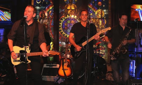 the B Street Band performing in Atlantic City.