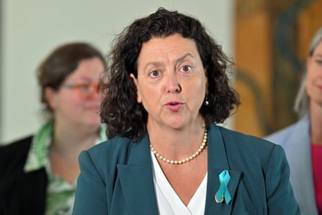 Independent member for Kooyong Monique Ryan at a press conference at Parliament House.