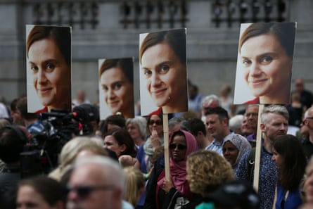 A celebration of the life of murdered Labour MP Jo Cox in Trafalgar Square, London, 22 June 2016.