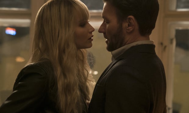 Jennifer Lawrence and Joel Edgerton in Red Sparrow.