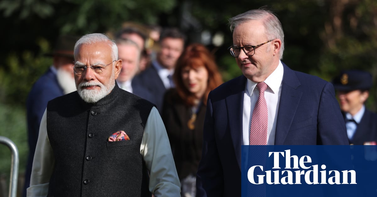 Modi and Albanese to ink major uranium deal as Indian leader’s visit expected to draw 30,000-strong crowd