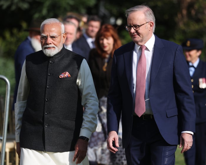 Modi and Albanese to ink major uranium deal as Indian leader’s visit expected to draw 30,000-strong crowd