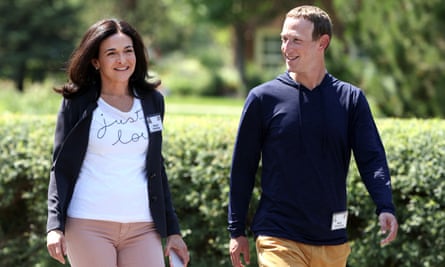 Sheryl Sandberg and Mark Zuckerberg in Idaho, 8 July 2021.