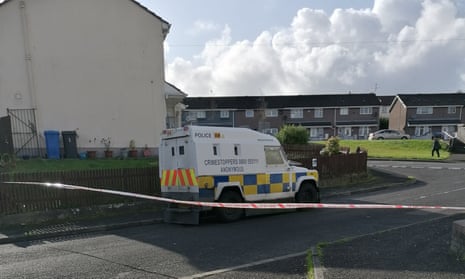 Police in Creggan Heights, Derry