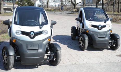 The Renault Twizy, the French automaker’s first electric car in 25 years.