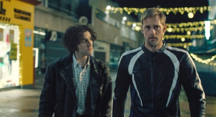 Harry Melling (left) as Colin and Alexander Skarsgård as Ray in Pillion
