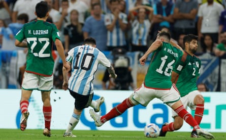 Tears follow tension as Lionel Messi and Argentina find redemption | World Cup 2022 2 Lionel Messi puts Argentina 1-0 up against Mexico