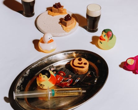 Punk Royale’s Foie gras blini with sweet wine.