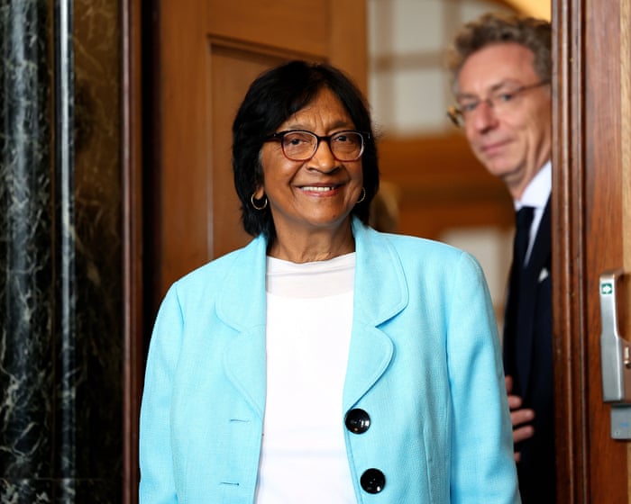 ICJ judge Navi Pillay dedicates Nobel peace prize to ‘survivors of international crimes’ as Israel condemns award - live