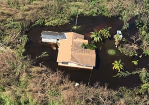 An aerial photo of damage from Hurricane Dorian to a neighborhood on Grand Bahama Island, Bahamas September 4, 2019.