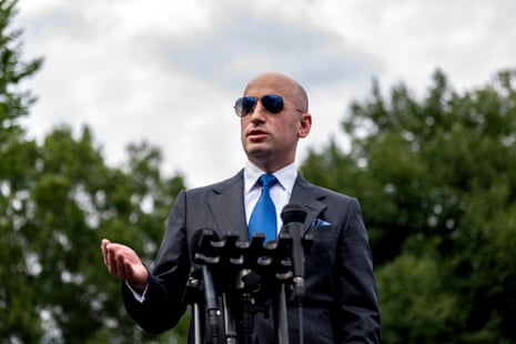 Stephen Miller, the White House deputy chief of staff for policy spoke to reporters on Friday.