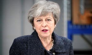 Prime Minister Theresa May speaks on Brexit ahead of next week’s vote in Parliament on her revised Brexit deal in Grimsby on 8 March.