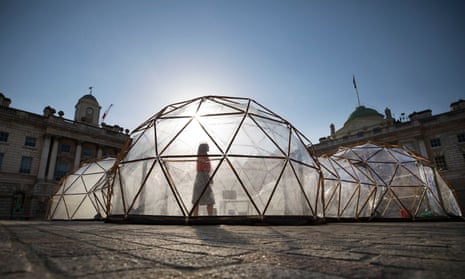 Taste the difference … Michael Pinsky’s Pollution Pods at Somerset House, London.