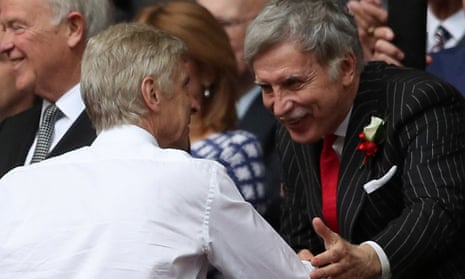 Stan Kroenke and Wenger at last year’s FA Cup final