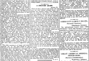 El olor de privet: diario el País hace 100 años 1 Manchester Guardian, 31 August 1917.