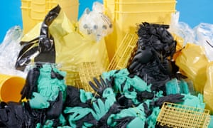 Plastic waste products in the Medical Industry.