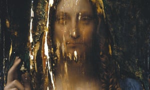 ‘Why not leave the painting in its raw yet beautiful state?’ … a detail of Salvator Mundi after touch-ups had been removed. See the full image below.