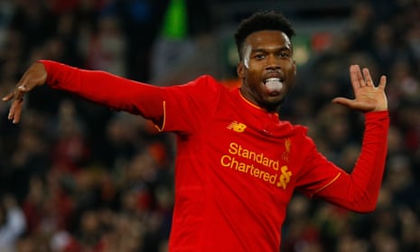 This pose can only mean one thing - Daniel Sturridge has scored for Liverpool.