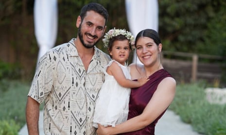 Jonathan Shamriz with his wife, Natali, and daughter Yali