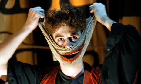 Louis Maskell as Grinpayne in The Grinning Man at Bristol Old Vic.