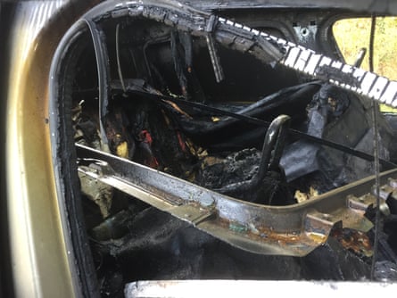 Interior of Dr Lakshmaiah’s car