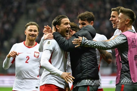 Piotr Zielinski takes the plaudits from Poland teammates including Matty Cash of Aston Villa.