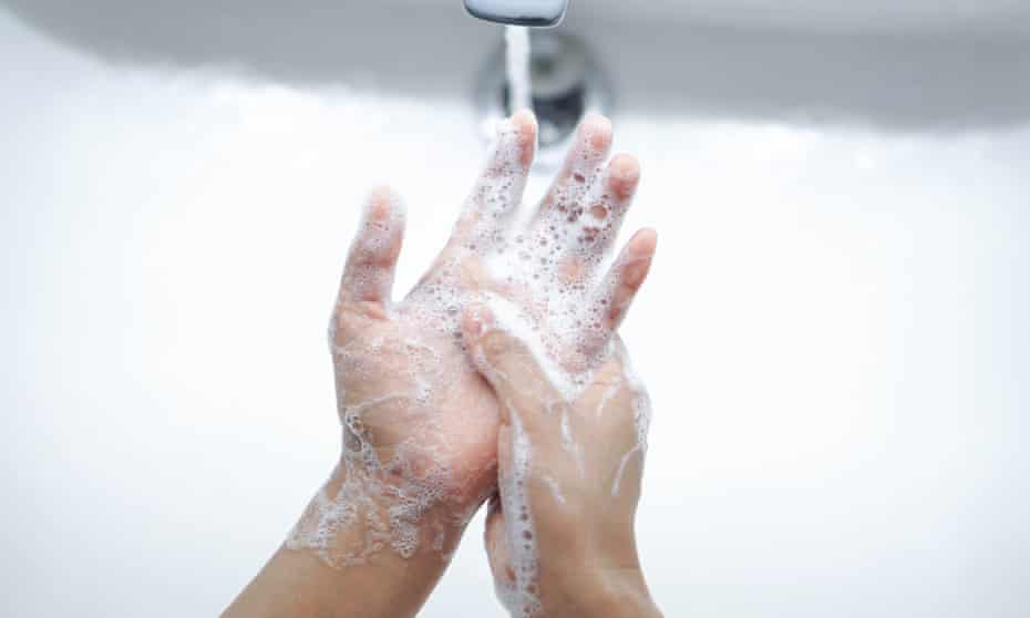 File photo oaf a person washing their hands