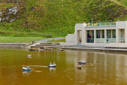 The art deco tea pavilion at Tarlair.