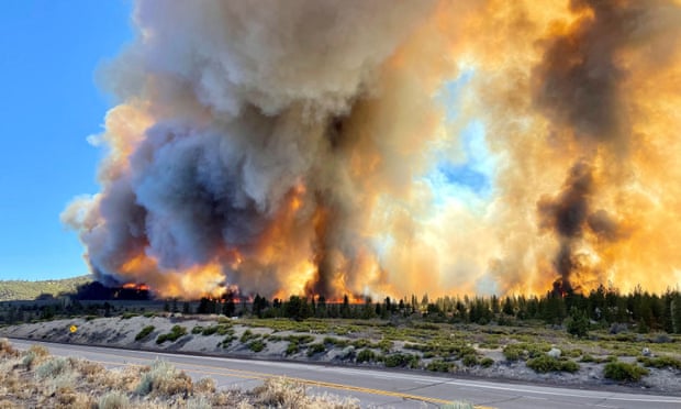 Mill Fire burns on the outskirts of WeedSmoke rises as the Mill Fire burns on the outskirts of Weed, California
