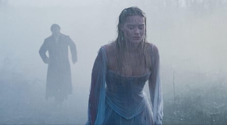 Jacob Elordi and Margot Robbie in Wuthering Heights