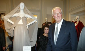 Hubert de Givenchy during the opening of an exhibition titled “Dream Dresses of Timeless Elegance” in Budapest, Hungary, October 2002.