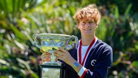 'What the sport needs': Jannik Sinner says Australian Open win is boost for next generation – video
