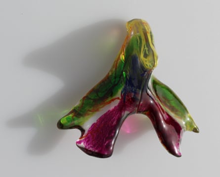 A 3D printed model of the clitoris.