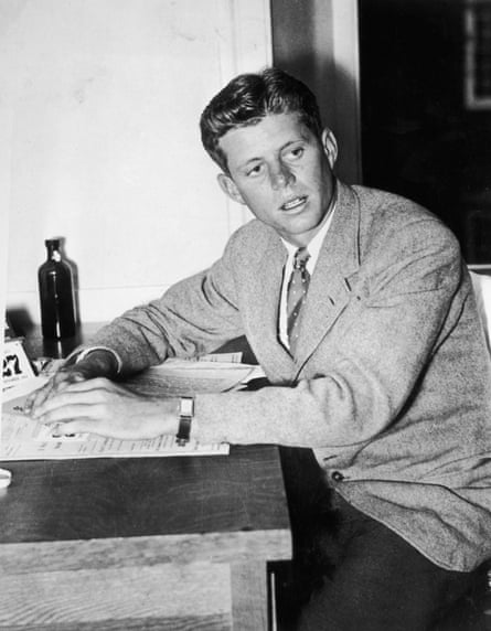 John F Kennedy at Harvard in 1938