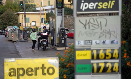A petrol station in Rome
