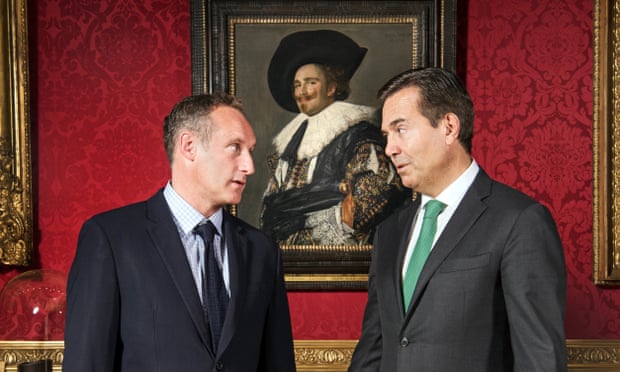 The Wallace Collection’s trustee chairman, António Horta-Osório, right, with its director, Xavier Bray.