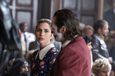 Lady Gaga and Joaquin Phoenix in Joker: Folie à Deux.
