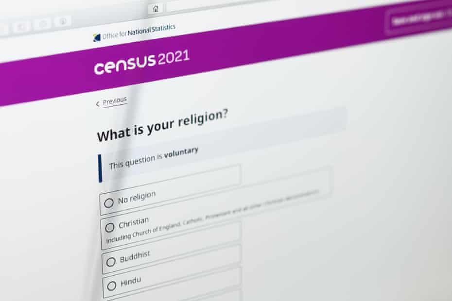 The census has included a voluntary question about religion since 2021