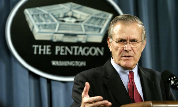 Donald Rumsfeld in 2005. 