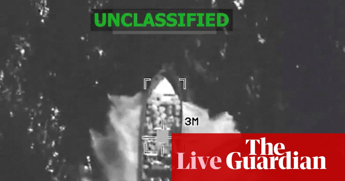 Pentagon announces another boat strike amid heightened scrutiny – US politics live