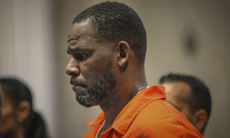 R Kelly appears in court in Chicago in 2019.