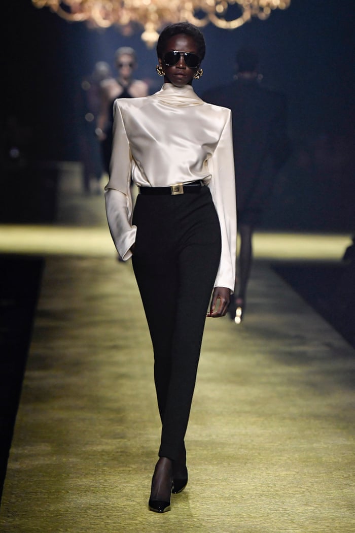 Look sharp! Shoulder pads and spikes are back as Paris calls time
