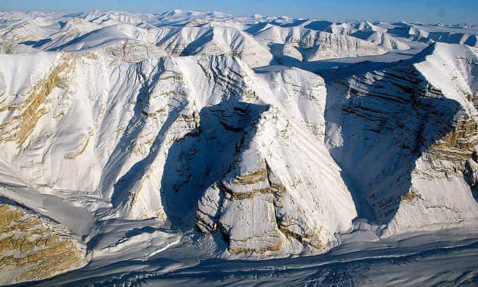 Glaciers on Canada’s Ellesmere Island on 1 April 2014.