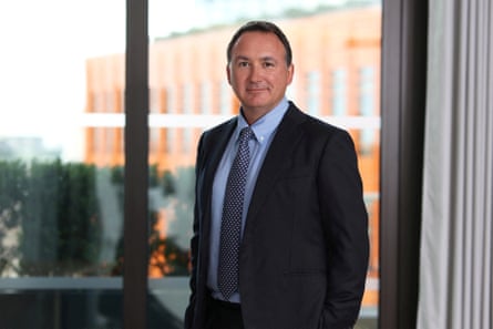 Luke Miels poses at GSK headquarters in London