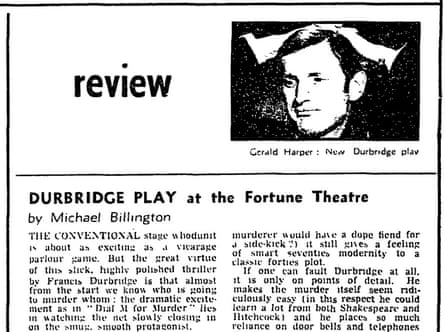 Michael Billington’s first Guardian review, on 2 October 1971